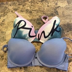2 Pink Bras size 34D